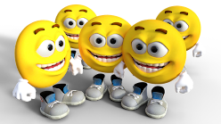 Lachgruppe aus Emojis